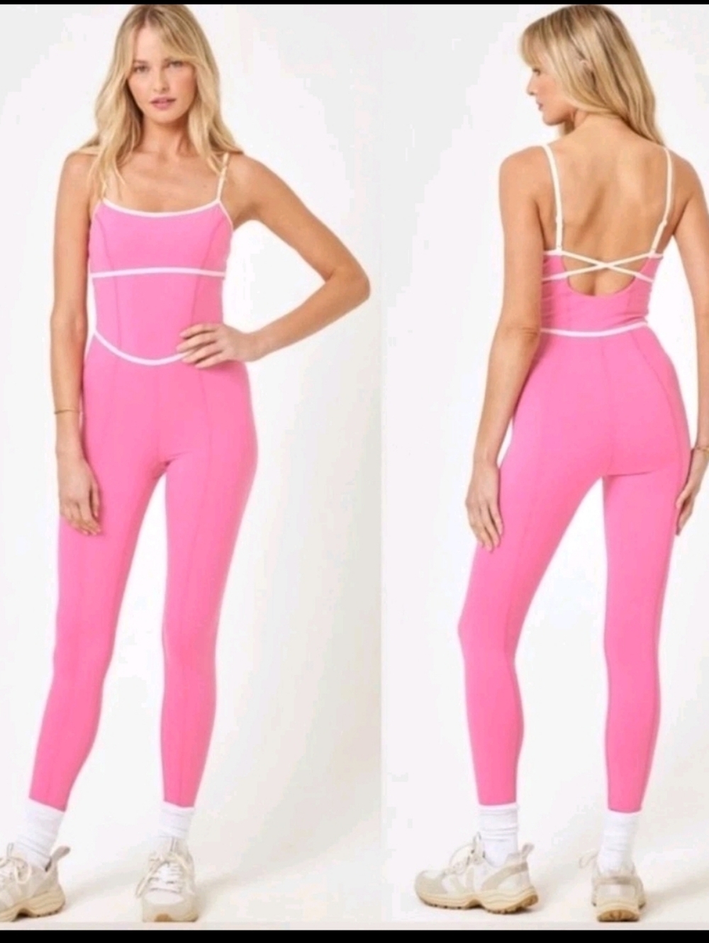 L Space Pink Ace Jumpsuit NWT